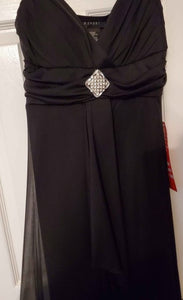 Black Chiffon Evening Dress Size 4