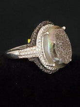 Load image into Gallery viewer, Ring, Size 8 Black Drusy
