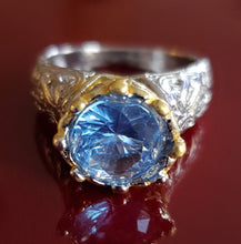Load image into Gallery viewer, Blue Topaz 925 Sterling Silver Ring
