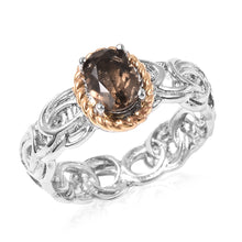 Load image into Gallery viewer, Brazilian Smoky Quartz Sterling Silver Ring
