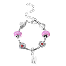 Load image into Gallery viewer, Red and White Austrian Crystal Bracelet
