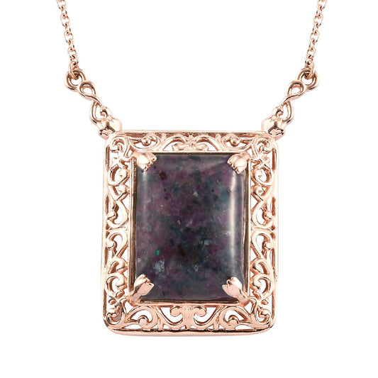 Freshened Tanzanite Black Spinel Vintage Necklace