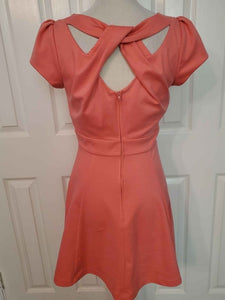 Coral Dress with Twisted Back Size 7