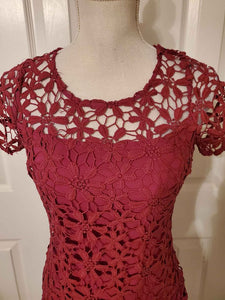 Lace Crochet Mini Dress Size XS
