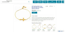Load image into Gallery viewer, Side Hammered Cross Bolo Bracelet
