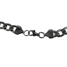Load image into Gallery viewer, Curb Necklace 24 Inches in ION Plated Black Stainless Steel
