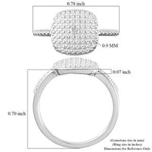 Load image into Gallery viewer, Moissanite Accent Ring in Sterling Silver
