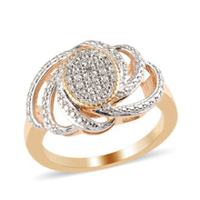 Load image into Gallery viewer, Diamond Accent Cocktail 18k YG Ring Size 8

