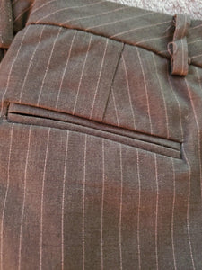 Brown Pin Stripe  Slacks Size 7