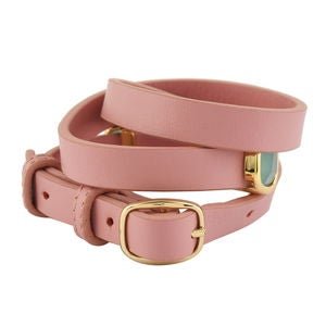 White Chalcedony, Chalcedony or Pink Chalcedony Leather Wrap Bracelet