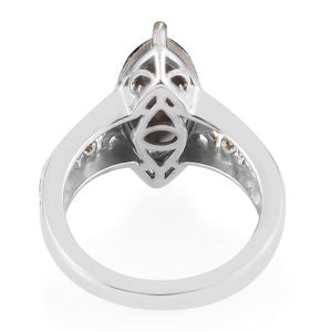 KARIS Emerald Crystal Solitaire Ring Size 7
