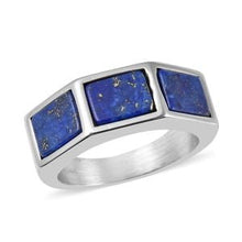 Load image into Gallery viewer, Lapis Lazuli Men&#39;s Ring Size 10
