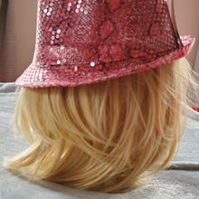 Load image into Gallery viewer, Fedora Sequin Snakeskin Hat
