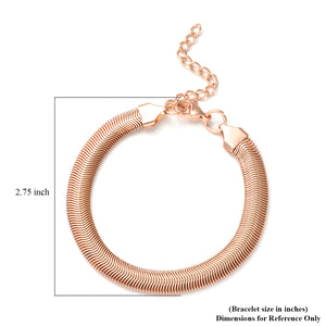 Flat Snake Bracelet 7.5" plus extender