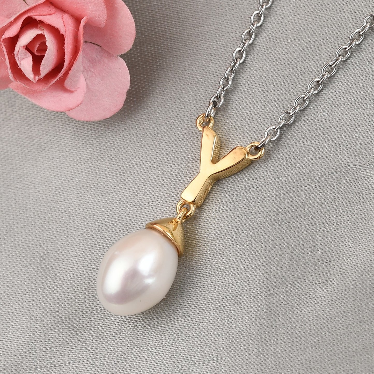 Freshwater Pearl Drop Pendant Necklace