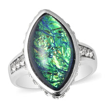 Load image into Gallery viewer, Luminous Green Opal Resin Size 6, 7, 9
