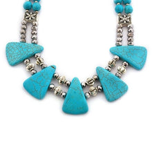 Load image into Gallery viewer, South Western Turquoise and Silver Necklace
