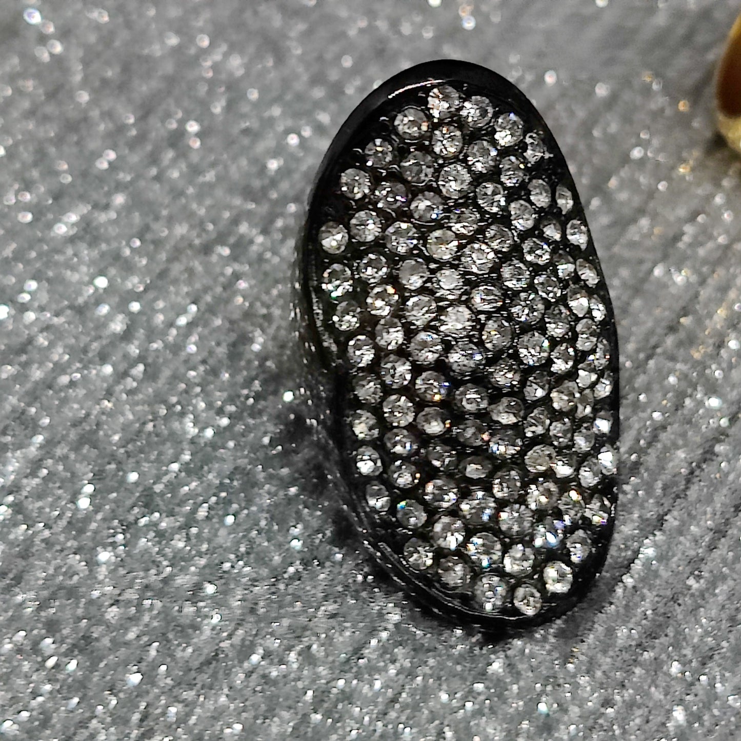 Swarovski Crystal Saddle Back Ring