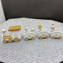 Load image into Gallery viewer, Handmade Wooden Train Christmas Ornaments
