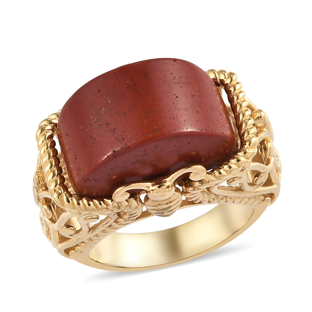 KARIS Red Lighting Jasper Fancy Ring