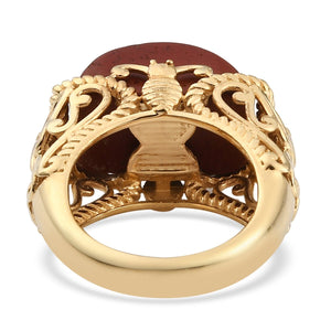 KARIS Red Lighting Jasper Fancy Ring