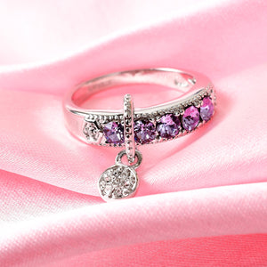Karis Violet Swarovski Crystal Ring Size 9