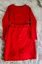 Load image into Gallery viewer, Sexy Asymmetrical Red Cut Out Dress Size Medium
