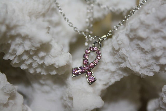 Pink Ribbon Ankle Bracelet