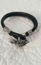 Load image into Gallery viewer, Men&#39;s Double Strand Dragon Leather Bracelet
