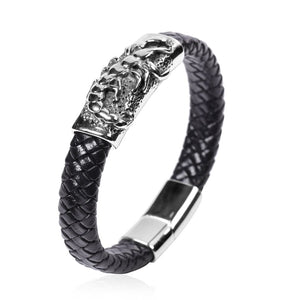 Men's Leather Scorpion Bracelet