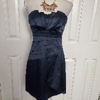 Midnight Blue Satin Dress Size 5