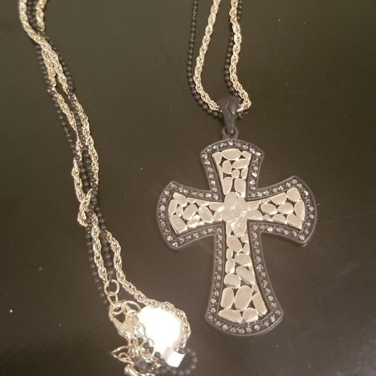 Modernistic / Retro Cross Necklace