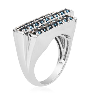 Men's Montana Crystal from Swarovski Ring in Platinum
