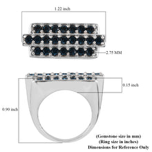 Load image into Gallery viewer, Men&#39;s Montana Crystal from Swarovski Ring in Platinum
