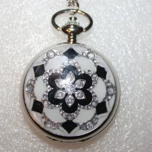 Mosaic Enamel Pendant Watch