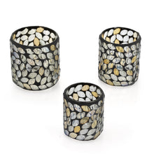 Load image into Gallery viewer, Set of 3 Mosaic Tea Light Candle Holders
