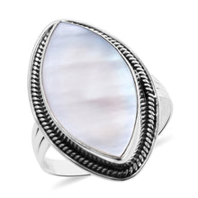 Load image into Gallery viewer, Mother Of Pearl Ring in Sterling Silver
