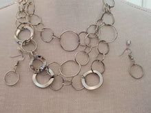 Load image into Gallery viewer, Multi Hoop Necklace and Earrings
