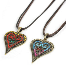 Load image into Gallery viewer, Retro Multi Colored Crystal Necklace
