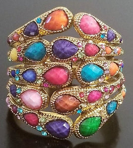 Multi Colored Cuff Bracelet