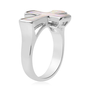 Opal Cross Ring