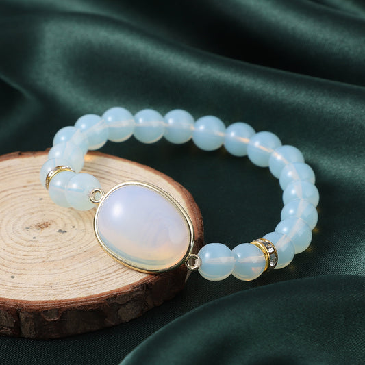 Opalite Beaded Stretch Bracelet