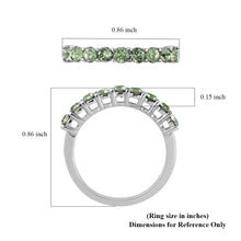 Load image into Gallery viewer, Designer Peridot Eternity Ring Size 7, 8
