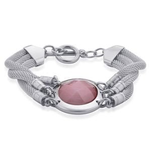 Pink Cats Eye Bracelet 20.00 cts.