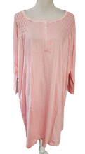 Load image into Gallery viewer, Pink Swiss Dot Smocked Nightgown
