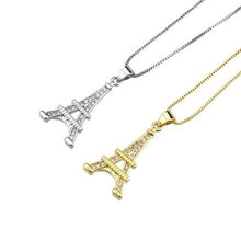 Load image into Gallery viewer, Platinum Plated Eiffel Tower Necklace
