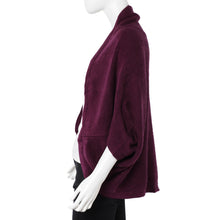 Load image into Gallery viewer, Classic Shrug in Plum or Coffee Color
