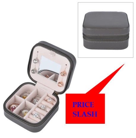 Travel Size Jewelry Box with Scratch Protection Interior