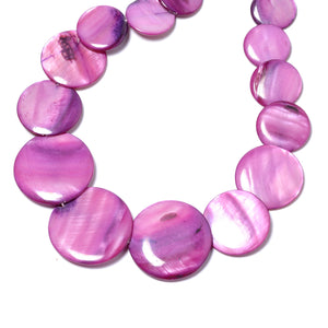 Pink Shell Stretch Bracelet, Earrings and Necklace