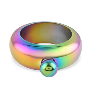 Rainbow or Black Stainless Steel Bracelet Flask